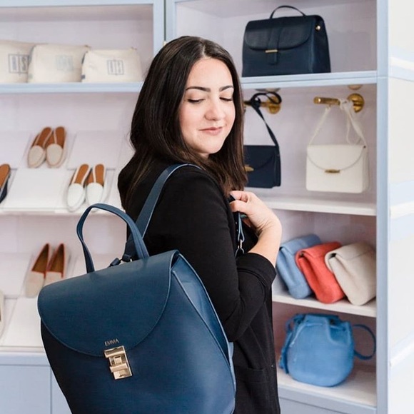 Neely and Chloe black soft leather backpack - Picture 3 of 6